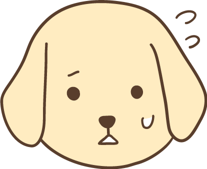 sad puppy illustration